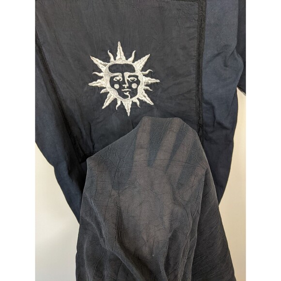 Johnny Was Vintage T-Shirt Midi Dress Oversized Embroidered Sun Witchy Small - Picture 10 of 12